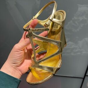 Sergio Rossi Gold Heeled Elegance